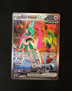 Pokemon Card TCG - Iron Valiant EX 249/182 - Paradox Rift - SIR - LP ⭐ - Image 1