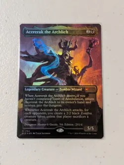 MTG Acererak the Archlich (Borderless) Rainbow Foil - D&D Secret Lair NM - Image 1
