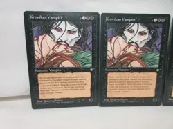 KROVIKAN VAMPIRE X3 MAGIC THE GATHERING ICE AGE 1995 MTG Trading Card #630 - Image 3