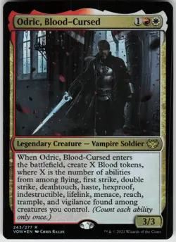 Foil Odric, Blood-Cursed 243 Innistrad: Crimson Vow R - Image 1