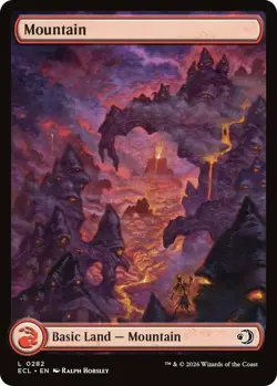 x4 Mountain (0282) - Foil L MTG Lorwyn Eclipsed M/NM, English - Image 1