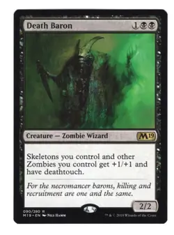Death Baron #90 (NM) Core Set 2019 M19 Magic the Gathering MTG - Image 1