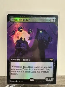 Headless Rider (Extended Art) (Foil) MTG Innistrad: Crimson Vow (VOW) (NM) LC1 - Image 1