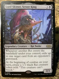 MTG TCG Wilds of Eldraine Lord Skitter, Sewer King 0097 Regular Rare - Image 1