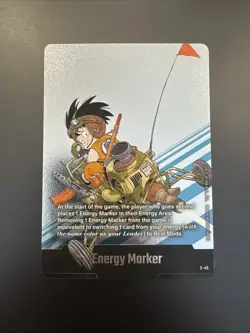 Son Goku E-45 Silver Energy Marker Dragon Ball Manga Booster Card Fusion World - Image 1