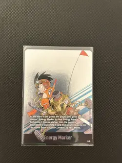 Son Goku E-45 Silver Energy Marker Dragon Ball Manga Booster Card Fusion World - Image 1