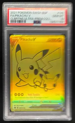 2021 Pokemon Pikachu V Celebrations Ultra Premium Collection Full Art 145 PSA 10 - Image 1