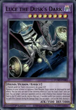 Luce The Dusk's Dark - Super Rare 1st Edition DUAD-EN082 - NM - YuGiOh - Image 1
