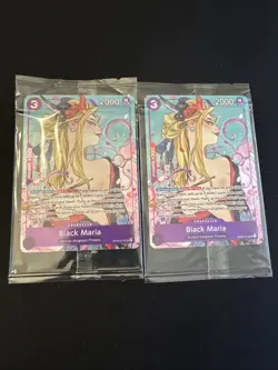 2 One Piece Black Maria Illustration Box OP08-074, Promo Foil Sealed - Image 1
