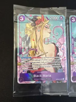 2 One Piece Black Maria Illustration Box OP08-074, Promo Foil Sealed - Image 2