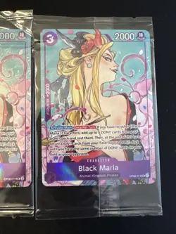 2 One Piece Black Maria Illustration Box OP08-074, Promo Foil Sealed - Image 3