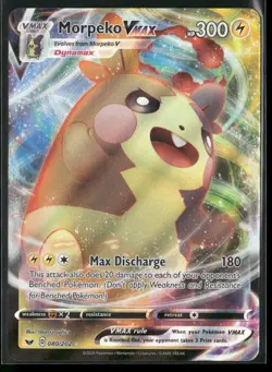 Morpeko VMAX Ultra Rare SWSH01: Sword & Shield Base Set 080/202 NM - Image 1