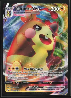 Morpeko VMAX 080/202 SWSH01: Sword & Shield Base Set Ultra Rare Pokemon Card - Image 1