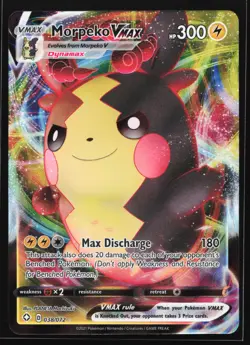 Morpeko VMAX 038/072 Shining Fates Ultra Rare Pokemon Card - Image 1