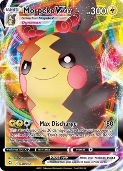 Morpeko VMAX - 038/072 - Pokemon Shining Fates Sword Shield Ultra Rare Card NM - Image 1