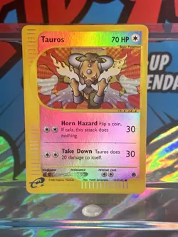 Pokemon Tauros 133/165 Expedition Base Set Reverse Holo LP Never Played- Mint - Image 4