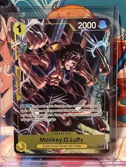 ONE PIECE MONKEY D LUFFY OP10-111 R ALT ART ROYAL BLOOD ENGLISH - Image 1