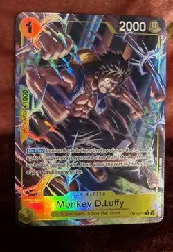 One Piece Monkey.D.Luffy OP10-111 Parallel Royal Blood R* Rare Alt Art Eng NM - Image 1