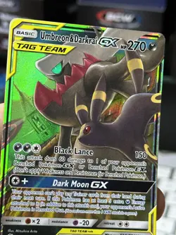 Umbreon & Darkrai GX 125/236 Unified Minds 2019 Holo Tag Team Pokemon Card TCG - Image 5