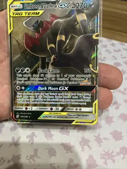 Umbreon & Darkrai GX 125/236 Tag Team - Unified Minds - Pokemon Card TCG LP - Image 3