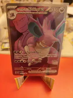 2025 Pokemon SV Destined Rivals DRI EN Team Rocket's Nidoking ex #216/182 NM/M - Image 1