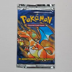 1999 Pokemon Base Set Unlimited Booster Pack Charizard WOTC Factory Sealed @5J - Image 1
