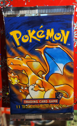 1999 Pokemon Charizard Base Set Shadowless Sealed Booster Pack WOTC - Image 1