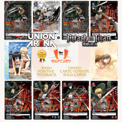 Union Arena Attack on Titan UA23BT ALL SR PARALLEL CARDS JAP Card List PREORDER - Image 1