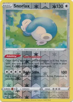 Snorlax 131/185 Reverse Holo Vivid Voltage Pokemon Card NM - Image 1