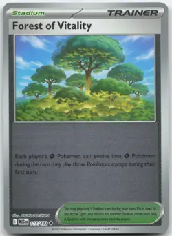 Forest of Vitality 117/132 Reverse Holo ME01: Mega Evolution Pokemon Card NM - Image 1