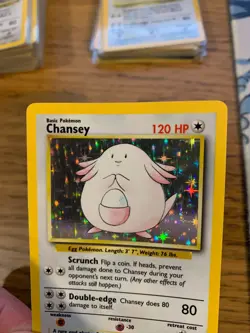 Chansey (3/102) Holo Base Set Pokemon Card! FAST & FREE P&P! - Image 5