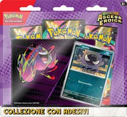 Pokemon MEGAEVOLUZIONE Carte ITALIANO Pack 3 Buste ASCESA EROICA GASTLY - Image 1