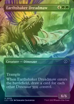 EARTHSHAKER DREADMAW - BORDERLESS (FOIL) (LCI) The Lost Caverns of Ixalan - NM - Image 1