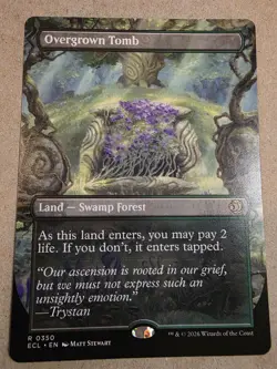 Overgrown Tomb - (Borderless) Lorwyn Eclipsed Regular - Mtg - Image 1