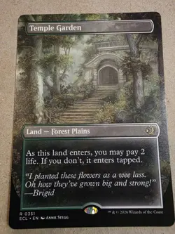 Temple Garden - (Borderless) Lorwyn Eclipsed Regular - Mtg - Image 1