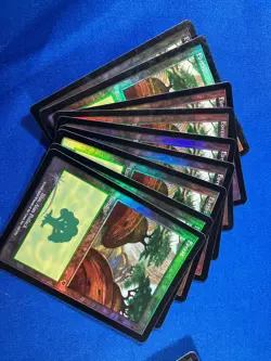 1x FOIL INVASION FOREST x1 347 348 349 350 Basic Land MtG Magic fast shipping - Image 4