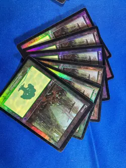 1x FOIL INVASION FOREST x1 347 348 349 350 Basic Land MtG Magic fast shipping - Image 5