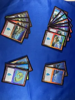 1x FOIL INVASION ISLAND x1 335 336 337 338 Basic Land MtG Magic fast shipping - Image 1