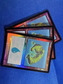 1x FOIL INVASION ISLAND x1 335 336 337 338 Basic Land MtG Magic fast shipping - Image 5