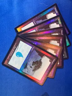 1x FOIL ODYSSEY ISLAND x1 335 336 337 338 Basic Land MtG Magic fast shipping - Image 2