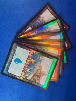 1x FOIL ODYSSEY ISLAND x1 335 336 337 338 Basic Land MtG Magic fast shipping - Image 3