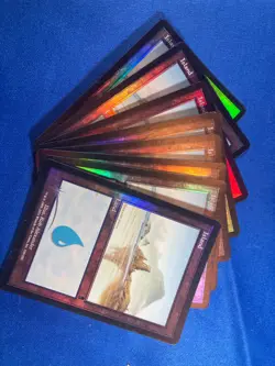 1x FOIL ODYSSEY ISLAND x1 335 336 337 338 Basic Land MtG Magic fast shipping - Image 5