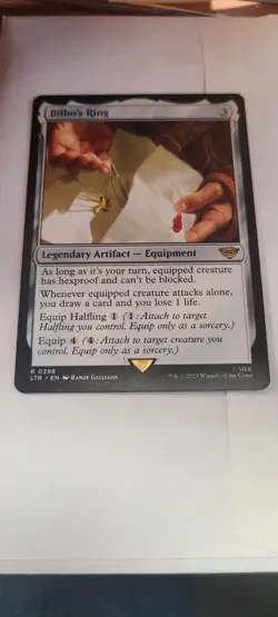 Bilbo's Ring MTG Artifact R 0298 Rare Magic the Gathering - Image 1