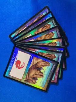 1x FOIL ONSLAUGHT MOUNTAIN x1 343 344 345 346 Basic Land MtG Magic fast shipping - Image 2