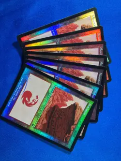 1x FOIL ONSLAUGHT MOUNTAIN x1 343 344 345 346 Basic Land MtG Magic fast shipping - Image 4