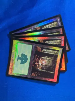 1x FOIL ONSLAUGHT FOREST x1 347 348 349 350 Basic Land MtG Magic fast shipping - Image 4