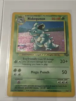 Pokemon Card Nidoqueen 7/64 Holo Rare Jungle Set WOTC TCG - Image 1