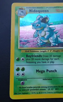 PoKeMoN POKEMON CARD Nidoqueen Jungle Set RARE HOLO 7/64 - Image 5
