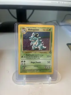 Pokemon TCG! Nidoqueen Rare Holo Card 7/64 - Base Set Jungle 1999 - LP! - Image 1