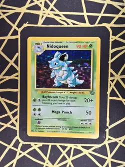 🔥 Nidoqueen 7/64 🔥 Original Holo Rare Jungle Set Pokemon Card WOTC TCG 1999 - Image 1